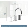 image:imageCia T6222BN 8 in Widespread 2Handle HighArc Bathroom Faucet Trim Kit Valve RequiredBrushed Gold