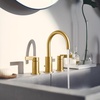 image:imageCia T6222BN 8 in Widespread 2Handle HighArc Bathroom Faucet Trim Kit Valve RequiredBrushed Gold