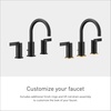 image:imageCia T6222BN 8 in Widespread 2Handle HighArc Bathroom Faucet Trim Kit Valve RequiredMatte Black