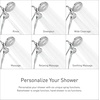 image:imageMoen 26009 Engage Chrome Magnetix 2in1 Combo Rain ShowerheadMatte Black Pack of 2