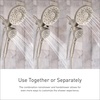 image:imageMoen 26009 Engage Chrome Magnetix 2in1 Combo Rain ShowerheadMatte Black Pack of 2