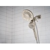 image:imageMoen 26009SRN Engage Magnetix 2in1 Combo Rain Showerhead with Handheld Spray Magnetic Docking System Spot Resist Brushed Nickel 6Spray Settings 25 GPM  Handheld Spray Magnetic Docking System Spot Resist Brushed Nickel 6Spray Settings 25 GPMSpot Resist Brushed Nickel