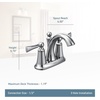image:imageMoen 4505BN Wynford TwoHandle Centerset High Arc Bathroom Faucet Brushed NickelBrushed Nickel