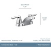 image:imageMoen 4925 Chateau TwoHandle Low Arc Bathroom Faucet Chrome
