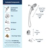 image:imageMoen 82304SRN Engage Magnetix Tub amp Shower Trim Kit Brushed Nickel  Magnetic docking 6 spray settings rainshower combo metal hose valve included brushed nickelChrome