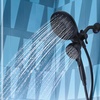 image:imageMoen 82304SRN Engage Magnetix Tub amp Shower Trim Kit Brushed Nickel  Magnetic docking 6 spray settings rainshower combo metal hose valve included brushed nickelMatte Black