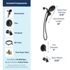 image:imageMoen 82304SRN Engage Magnetix Tub amp Shower Trim Kit Brushed Nickel  Magnetic docking 6 spray settings rainshower combo metal hose valve included brushed nickelMatte Black