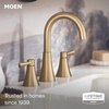 image:imageMoen 84023BZG Ronan Widespread Bath Faucet Bronze GoldBronzed Gold