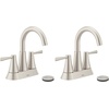 image:imageMoen 84023BZG Ronan Widespread Bath Faucet Bronze GoldBrushed Nickel