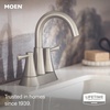 image:imageMoen 84023BZG Ronan Widespread Bath Faucet Bronze GoldBrushed Nickel