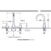 image:imageMoen 84023BZG Ronan Widespread Bath Faucet Bronze GoldBrushed Nickel