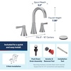 image:imageMoen 84023BZG Ronan Widespread Bath Faucet Bronze GoldChrome