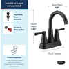 image:imageMoen 84023BZG Ronan Widespread Bath Faucet Bronze GoldMatte Black