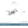 image:imageMoen 84603 Adler Chrome Two Handle Bathroom Faucet 4 in Centerset 2