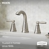 image:imageMoen 84972SRN Halle Spot Resist Brushed Nickel Widespread FaucetSpot Resist Nickel