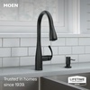 image:imageMoen 87014EWSRS Essie MotionSense Wave Touchless Kitchen FaucetMatte Black
