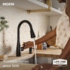 image:imageMoen 87014EWSRS Essie MotionSense Wave Touchless Kitchen FaucetMatte Black