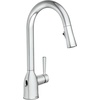 image:imageMoen Adler Matte Black OneHandle High Arc Kitchen Sink Faucet with Power Clean Modern Kitchen Faucet with Pull Down Sprayer 87233BLChrome