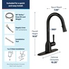 image:imageMoen Adler Matte Black OneHandle High Arc Kitchen Sink Faucet with Power Clean Modern Kitchen Faucet with Pull Down Sprayer 87233BLMediterranean Bronze