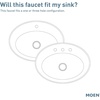 image:imageMoen Align Brushed Nickel OneHandle Modern Bathroom Faucet with Drain Assembly and Optional Deckplate 6190BNBrushed Nickel