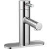 image:imageMoen Align Brushed Nickel OneHandle Modern Bathroom Faucet with Drain Assembly and Optional Deckplate 6190BNChrome