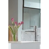 image:imageMoen Align Brushed Nickel OneHandle Modern Bathroom Faucet with Drain Assembly and Optional Deckplate 6190BNChrome