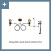 image:imageMoen Align Chrome TwoHandle Modern 8Inch Widespread Bathroom Faucet Trim Kit Valve Required T6193Chrome