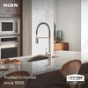 image:imageMoen Align Spot Resist Stainless Pulldown Kitchen Faucet Single Hole Modern Spring Style with PreRinse and Power Boost Pull Down Sprayer Easy Installation 5923SRSSpot Resist Stainless