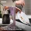 image:imageMoen Align Spot Resist Stainless Pulldown Kitchen Faucet Single Hole Modern Spring Style with PreRinse and Power Boost Pull Down Sprayer Easy Installation 5923SRSChrome