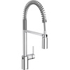 image:imageMoen Align Spot Resist Stainless Pulldown Kitchen Faucet Single Hole Modern Spring Style with PreRinse and Power Boost Pull Down Sprayer Easy Installation 5923SRSChrome