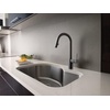 image:imageMoen Align Spot Resist Stainless Pulldown Kitchen Faucet Single Hole Modern Spring Style with PreRinse and Power Boost Pull Down Sprayer Easy Installation 5923SRSMatte Black