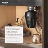 image:imageMoen Align Spot Resist Stainless Pulldown Kitchen Faucet Single Hole Modern Spring Style with PreRinse and Power Boost Pull Down Sprayer Easy Installation 5923SRSBlack Stainless