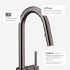 image:imageMoen Align Spot Resist Stainless Pulldown Kitchen Faucet Single Hole Modern Spring Style with PreRinse and Power Boost Pull Down Sprayer Easy Installation 5923SRSSpot Resist Black Stainless