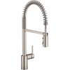 image:imageMoen Align Spot Resist Stainless Pulldown Kitchen Faucet Single Hole Modern Spring Style with PreRinse and Power Boost Pull Down Sprayer Easy Installation 5923SRSSpot Resist Stainless