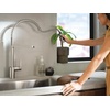 image:imageMoen Align Spot Resist Stainless Pulldown Kitchen Faucet Single Hole Modern Spring Style with PreRinse and Power Boost Pull Down Sprayer Easy Installation 5923SRSSpot Resist Stainless