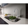 image:imageMoen Align Spot Resist Stainless Pulldown Kitchen Faucet Single Hole Modern Spring Style with PreRinse and Power Boost Pull Down Sprayer Easy Installation 5923SRSChrome