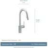 image:imageMoen Align Spot Resist Stainless Pulldown Kitchen Faucet Single Hole Modern Spring Style with PreRinse and Power Boost Pull Down Sprayer Easy Installation 5923SRSSpot Resist Stainless