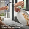 image:imageMoen Align Spot Resist Stainless Pulldown Kitchen Faucet Single Hole Modern Spring Style with PreRinse and Power Boost Pull Down Sprayer Easy Installation 5923SRSBrushed Gold