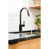 image:imageMoen Align Spot Resist Stainless Pulldown Kitchen Faucet Single Hole Modern Spring Style with PreRinse and Power Boost Pull Down Sprayer Easy Installation 5923SRSMatte Black