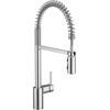 image:imageMoen Align Spot Resist Stainless Pulldown Kitchen Faucet Single Hole Modern Spring Style with PreRinse and Power Boost Pull Down Sprayer Easy Installation 5923SRSChrome