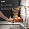 image:imageMoen Align Spot Resist Stainless Pulldown Kitchen Faucet Single Hole Modern Spring Style with PreRinse and Power Boost Pull Down Sprayer Easy Installation 5923SRSSpot Resist Stainless
