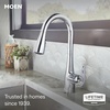 image:imageMoen Arbor Spot Resist Stainless Motionsense Wave Sensor Touchless OneHandle Single Hole Kitchen Sink Faucet 7594EWSRSChrome