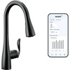 image:imageMoen Arbor Spot Resist Stainless Motionsense Wave Sensor Touchless OneHandle Single Hole Kitchen Sink Faucet 7594EWSRSMatte Black