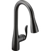 image:imageMoen Arbor Spot Resist Stainless Motionsense Wave Sensor Touchless OneHandle Single Hole Kitchen Sink Faucet 7594EWSRSMatte Black