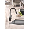 image:imageMoen Arbor Spot Resist Stainless Motionsense Wave Sensor Touchless OneHandle Single Hole Kitchen Sink Faucet 7594EWSRSMatte Black