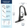 image:imageMoen Arbor Spot Resist Stainless Motionsense Wave Sensor Touchless OneHandle Single Hole Kitchen Sink Faucet 7594EWSRSMatte Black