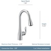 image:imageMoen Arbor Spot Resist Stainless Motionsense Wave Sensor Touchless OneHandle Single Hole Kitchen Sink Faucet 7594EWSRSOil Rubbed Bronze