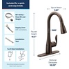 image:imageMoen Arbor Spot Resist Stainless Motionsense Wave Sensor Touchless OneHandle Single Hole Kitchen Sink Faucet 7594EWSRSOil Rubbed Bronze
