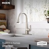 image:imageMoen Arbor Spot Resist Stainless Motionsense Wave Sensor Touchless OneHandle Single Hole Kitchen Sink Faucet 7594EWSRSStainless