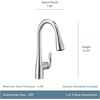image:imageMoen Arbor Spot Resist Stainless Motionsense Wave Sensor Touchless OneHandle Single Hole Kitchen Sink Faucet 7594EWSRSStainless